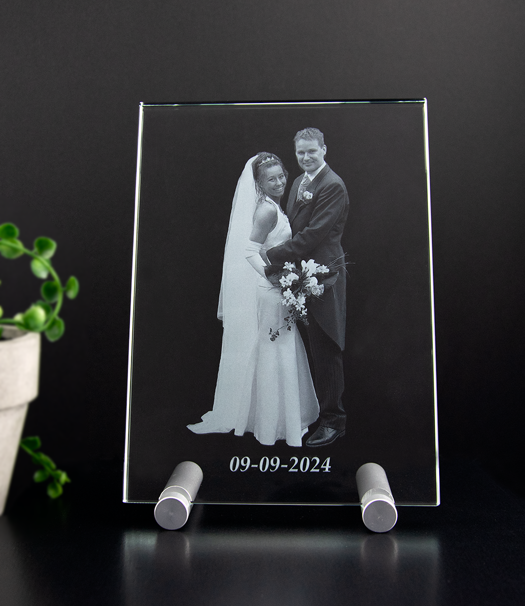 Foto in glas - 2D - Vlakglas groot - 180x130x8mm - verticaal