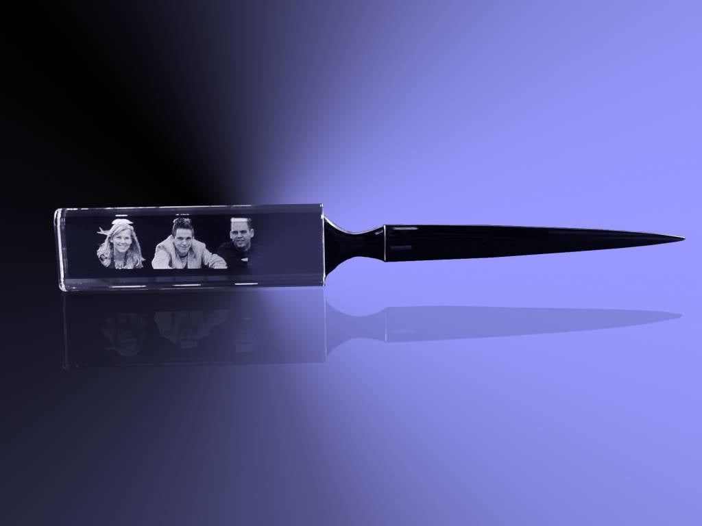 Foto in glas - 2D - Briefopener