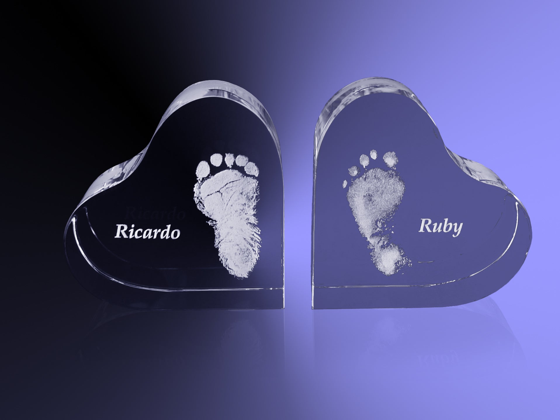 Foto in glas - 2D - Hart Klein - 58x58x30 mm