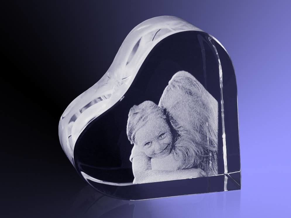 Foto in glas - 2D - Hart Klein - 58x58x30 mm