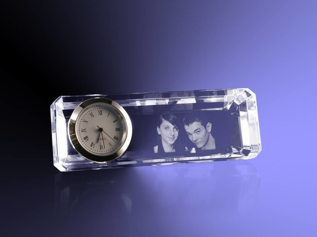 Foto in Glas - 2D - Klok facet