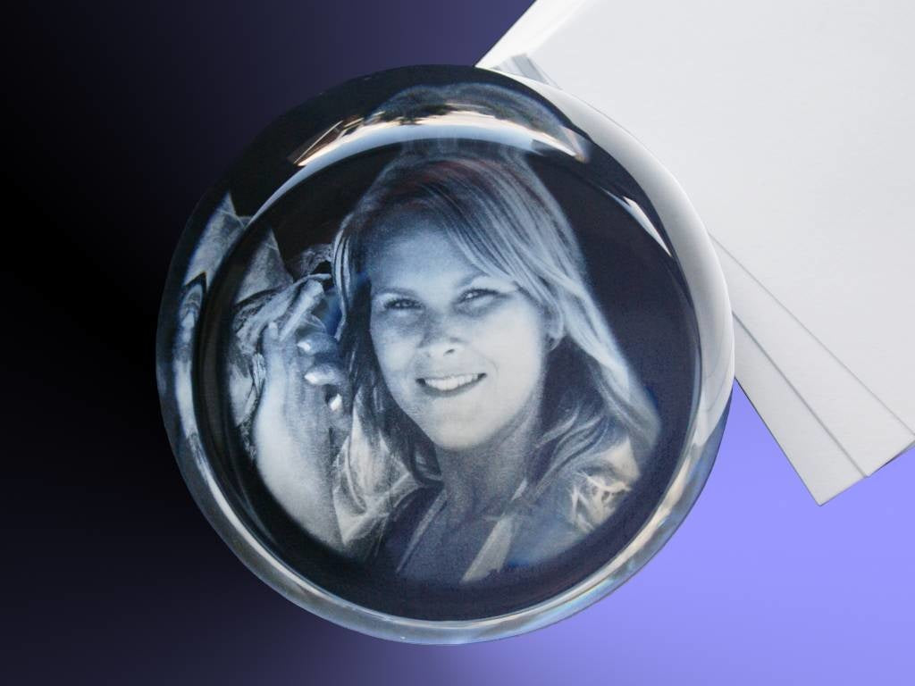 Foto in glas - 2D - Presse-Papier rond