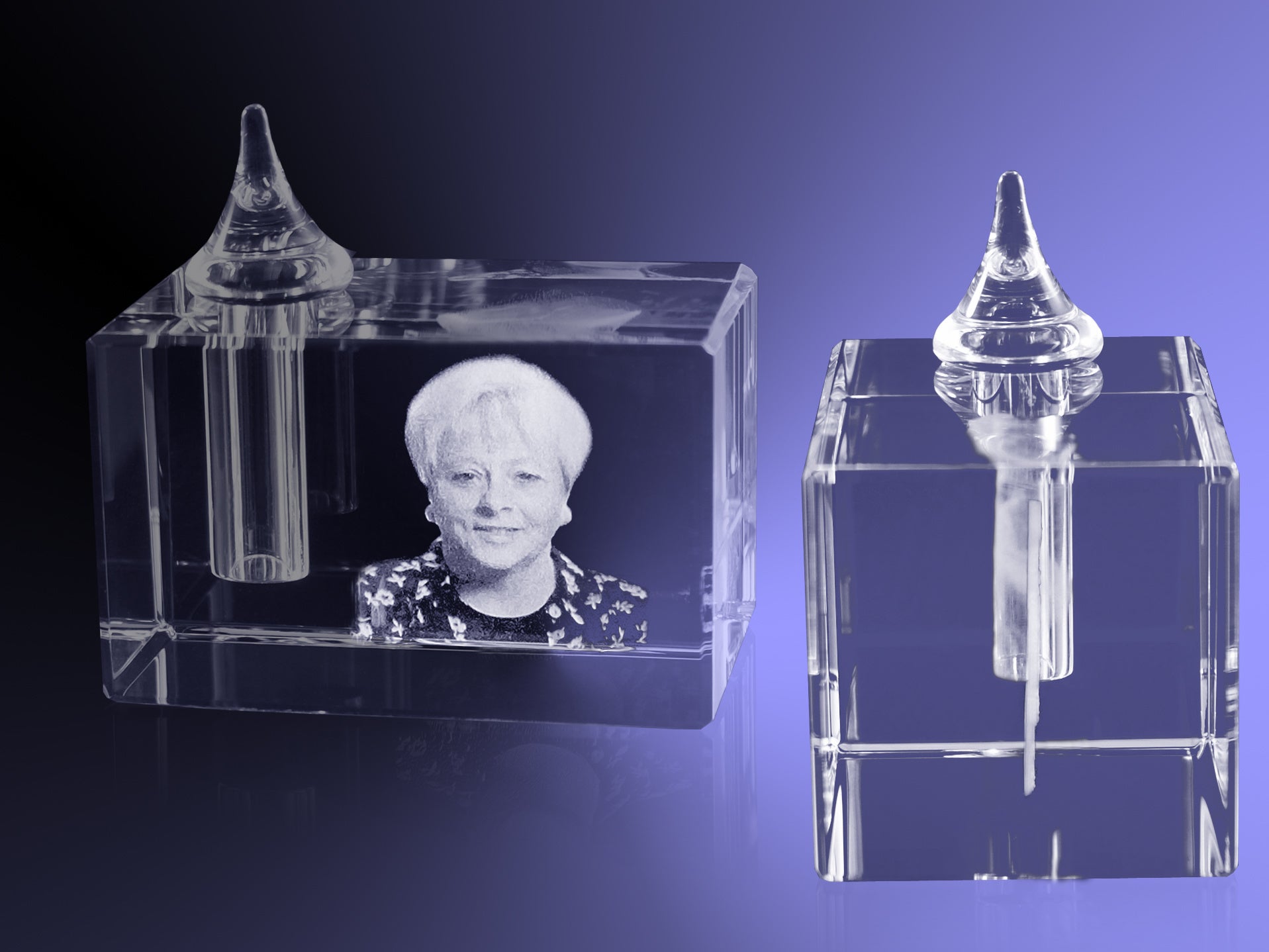 Foto in glas - 2D - Urn rechthoek