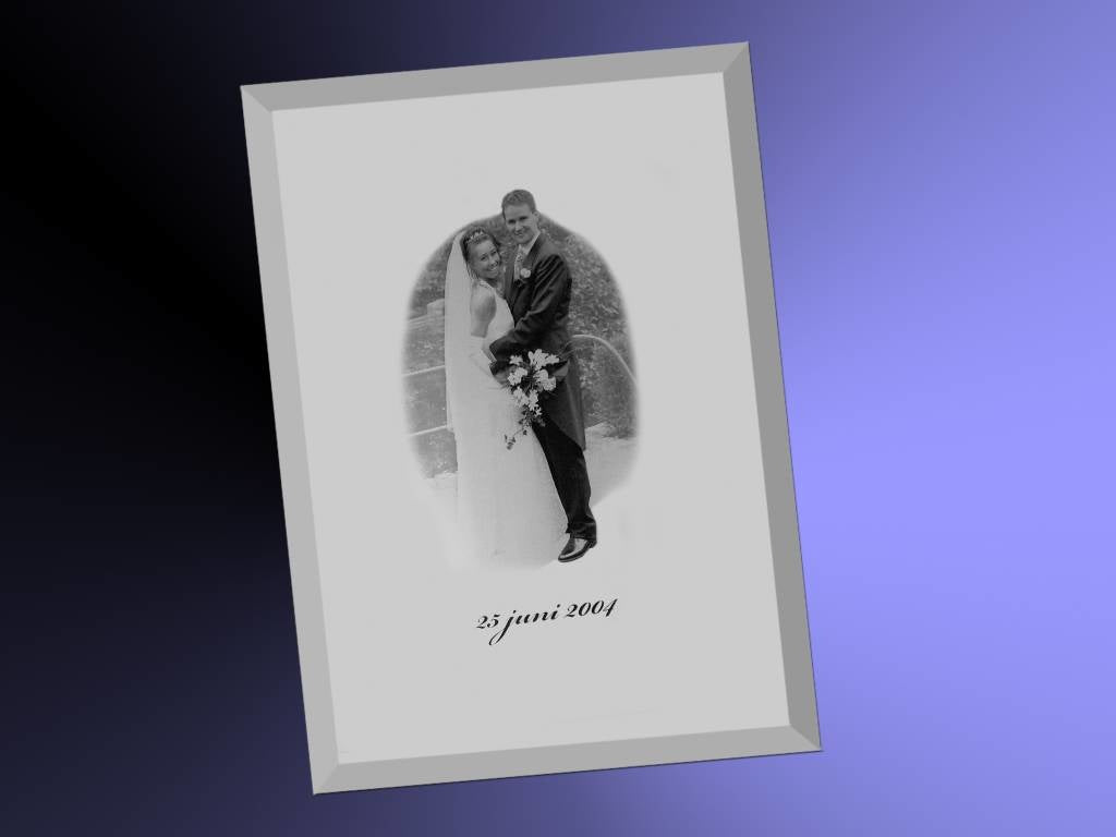 Foto op spiegel rechthoek