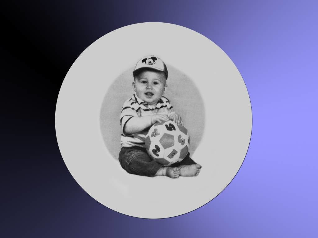 Foto op spiegel rond