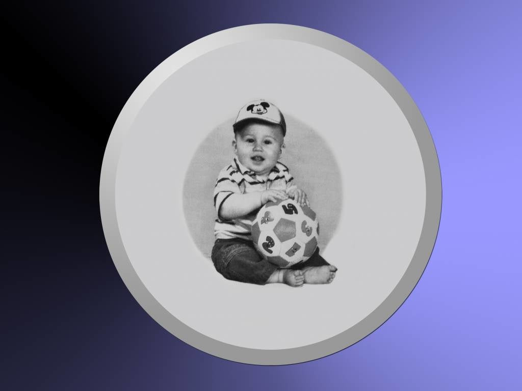 Foto op spiegel rond