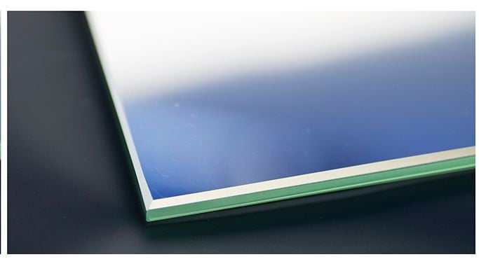 Foto op spiegel rond