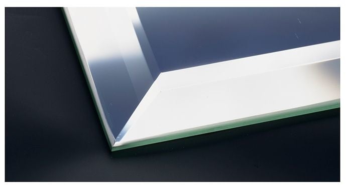 Foto op spiegel rond