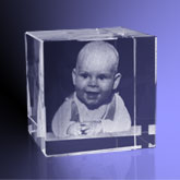 Foto 2D in Kristal Glas - Kubus