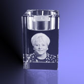 Foto 2D in Kristal Glas - Speciale items - Waxine rechthoek