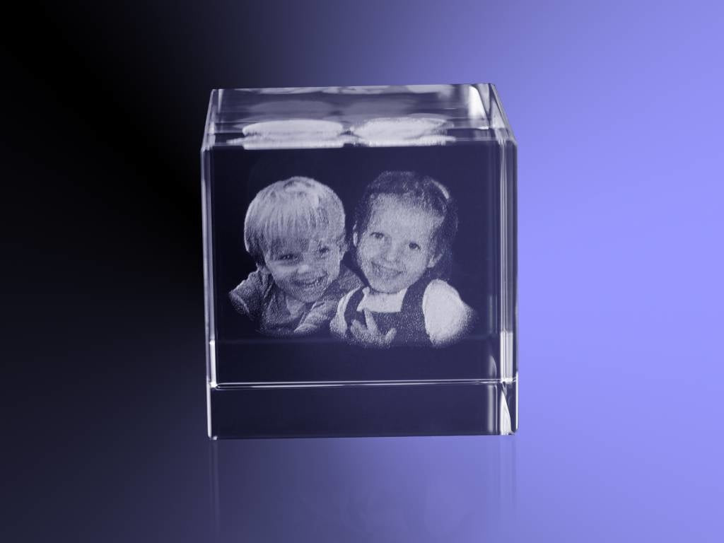 Foto in glas - 2D - Kubus 5 cm
