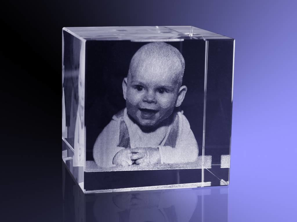 Foto in glas - 2D - Kubus 6 cm