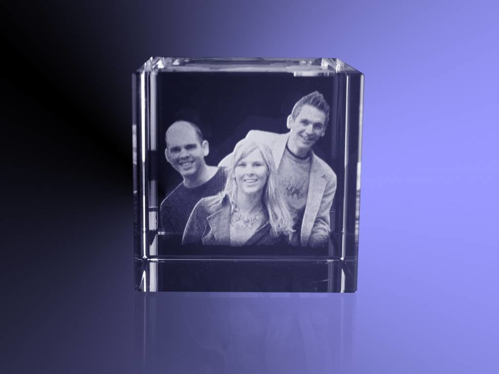 Foto in glas - 2D - Kubus 8 cm
