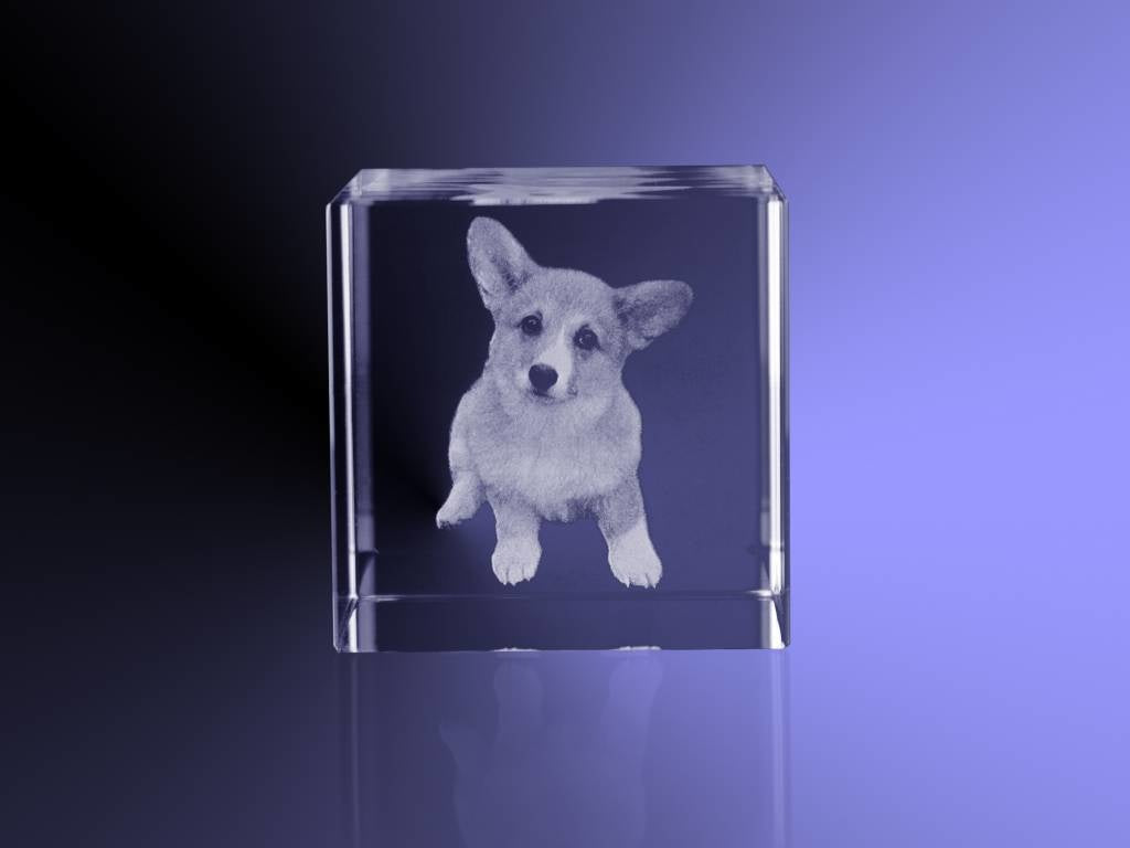 Foto in glas - 2D - Kubus 8 cm