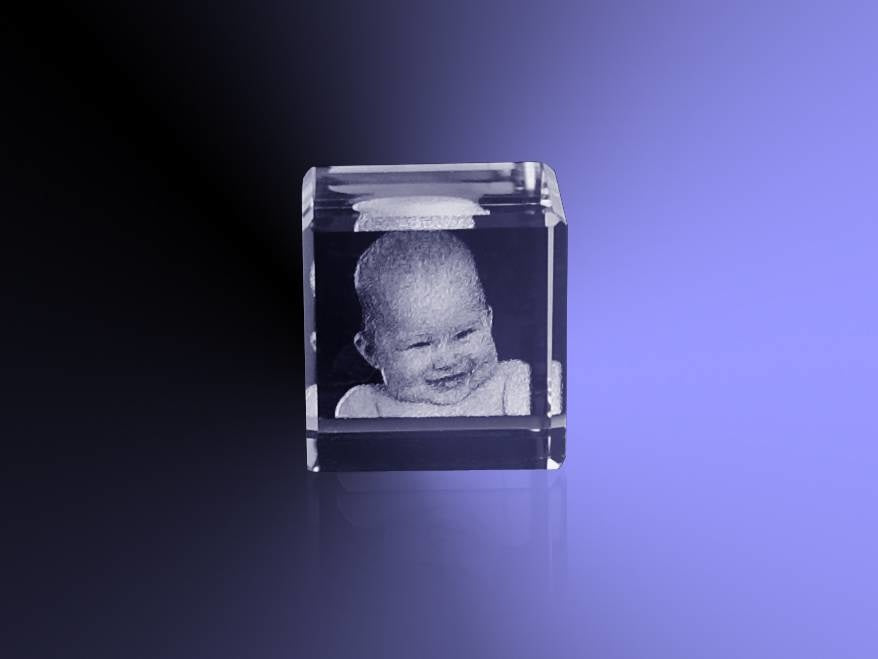 Foto in glas - 2D - Kubus 8 cm